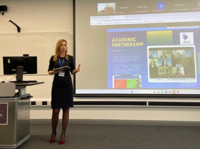 Доц. Оксана Ярема закцентувала увагу на різнорівневому партнерстві з Портсмутом та Лондоном